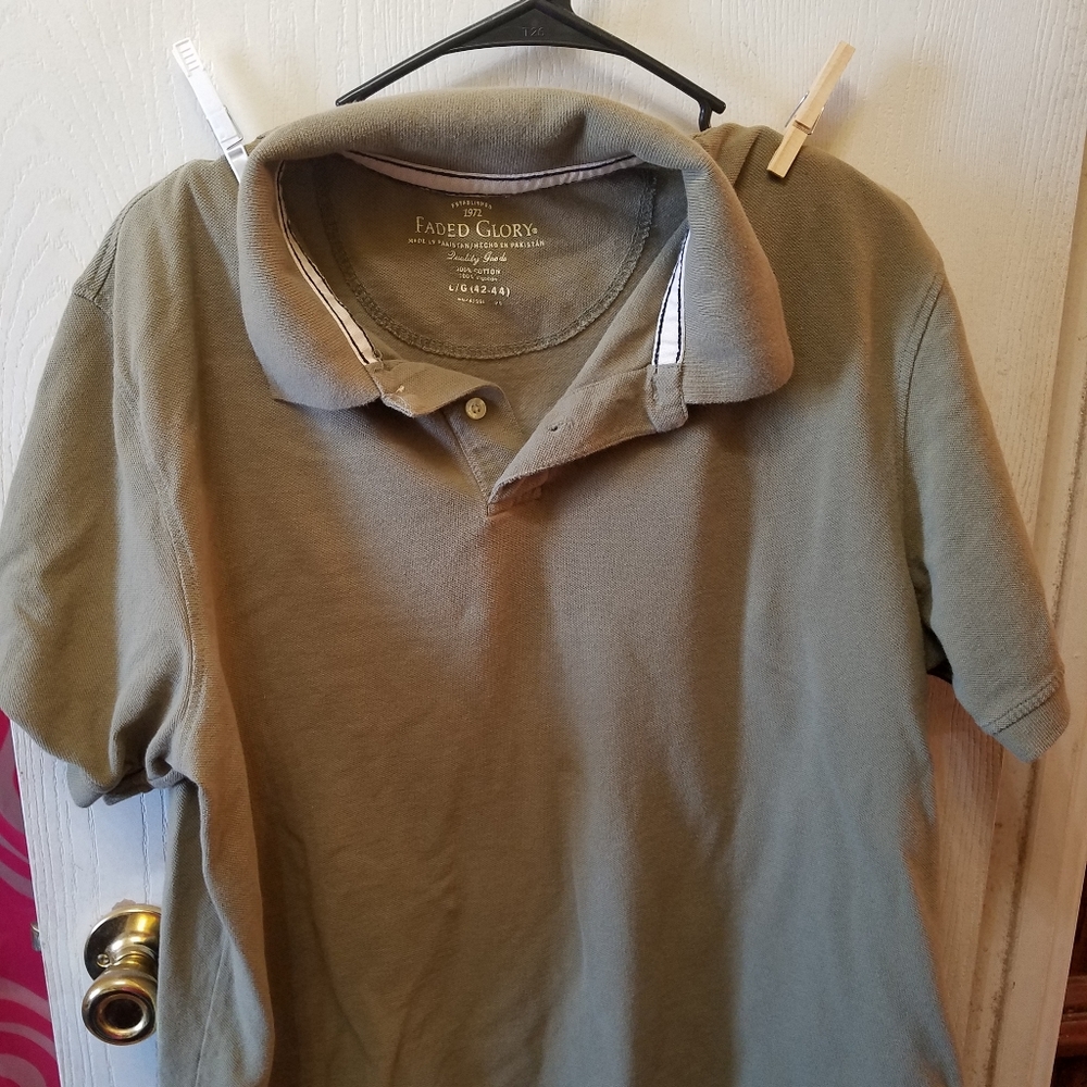 Men's Faded Glory Shirt size Lg. 42-44Green-ish in color (like darker olive gre